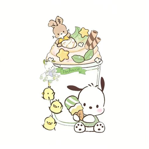 Alternative view of Pochacco Sweet Matcha Time Collection A5